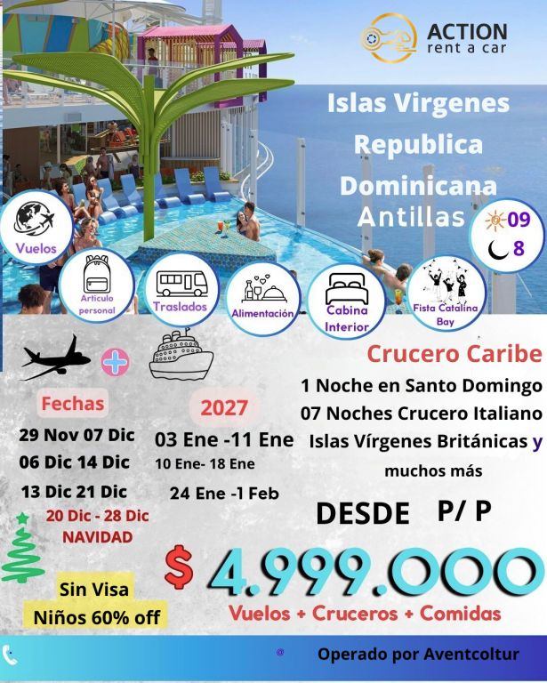 CRUCERO POR EL CARIBE- ISLAS VIRGENES